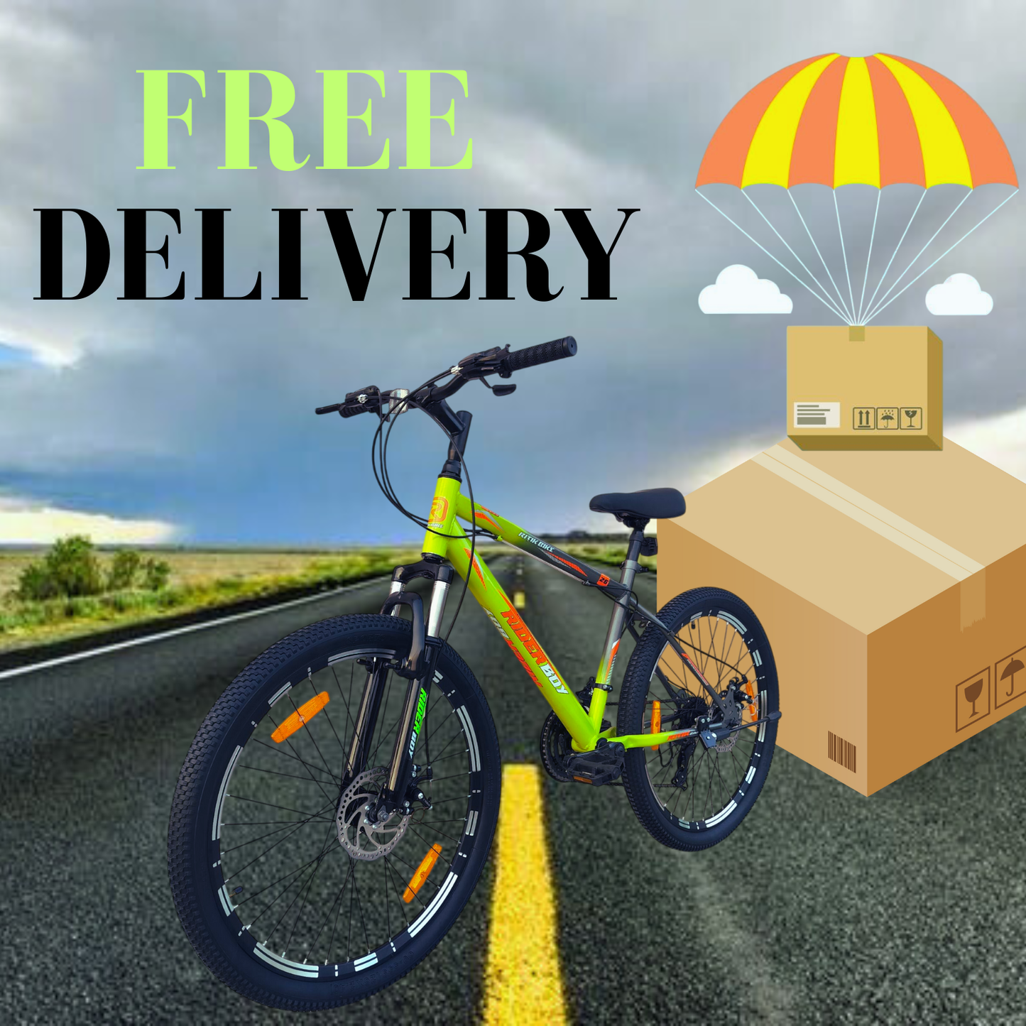 RIDERBOY MTB PRO 21 SPEED DUAL DISC /Hardtail 26 T (inch) Mountain Cycle (21 Gear, Green Grey, Only Front Suspension)