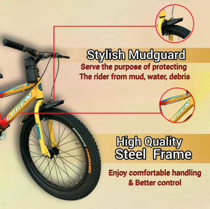 Logon Kids cycle with Inbuilt carrier 20 T (inch) Road Cycle  (Single Speed, Black Red, Rigid)