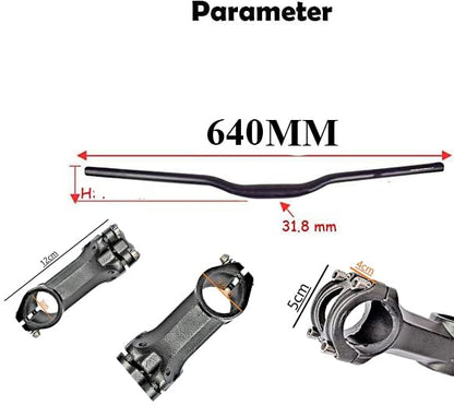 Premium MTB Cycle Handlebar Rod and Lightweight Bicycle Handle Stem – Universal Fit for Road Bike, Mountain Bike, BMX, and More 31.75mm
