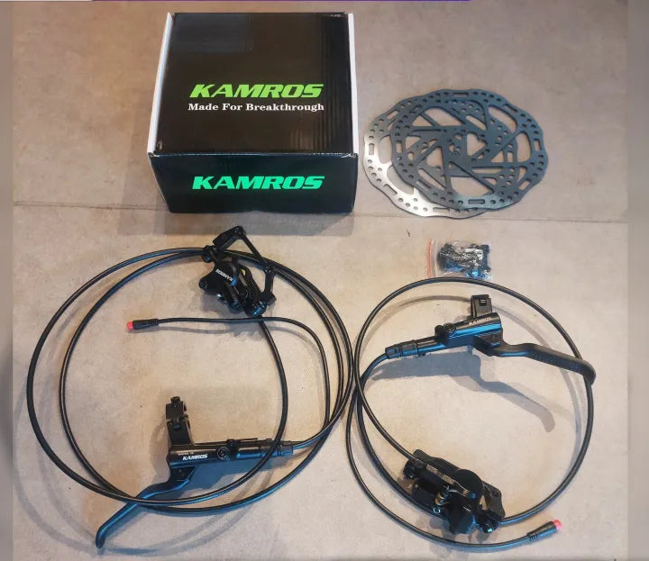 Kamros Hydraulic Brakes with Rotor Set FRONT & REAR Full set 2pc Disc Free