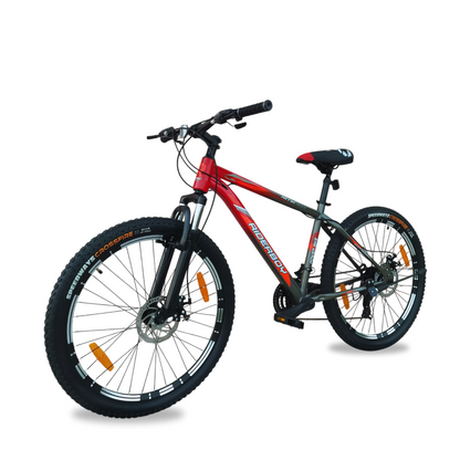 RIDERBOY PRO 21 Gear DUAL DISC /Hardtail 26 T (inch) Red Grey