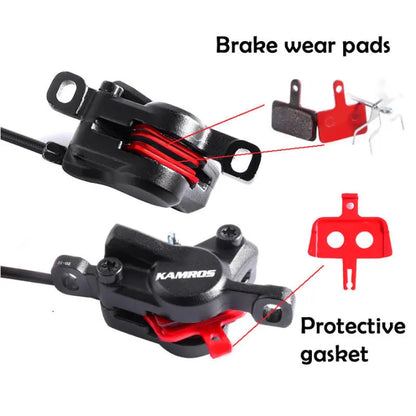 Kamros Hydraulic Brakes with Rotor Set FRONT & REAR Full set 2pc Disc Free