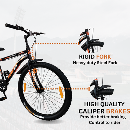 RIDERBOY City Bike 26 inchi Black