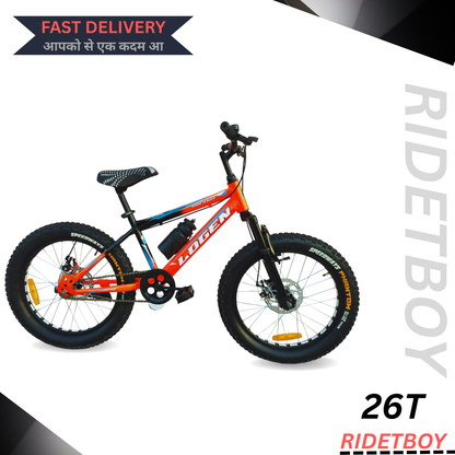 RIDERBOY Fat Bike Wheel-20x300 | Blk/Or | Age 5-8Years