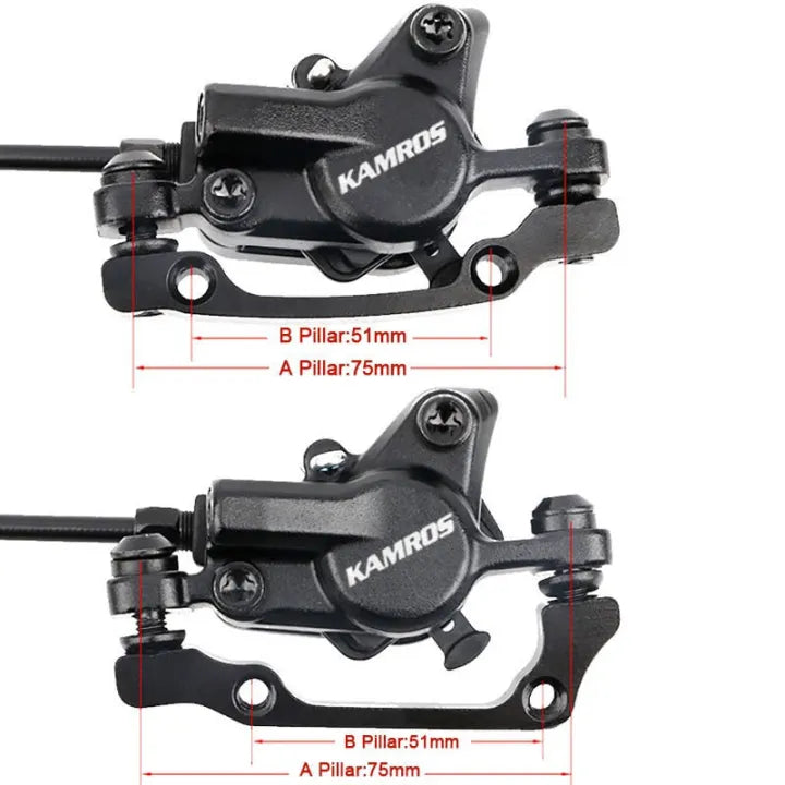 Kamros Hydraulic Brakes with Rotor Set FRONT & REAR Full set 2pc Disc Free