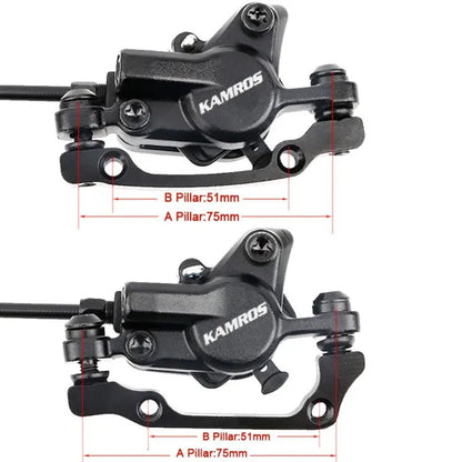Kamros Hydraulic Brakes with Rotor Set FRONT & REAR Full set 2pc Disc Free