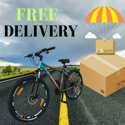 RIDERBOY PRO 21 Gear DUAL DISC /Hardtail 26 T (inch) Blue Grey