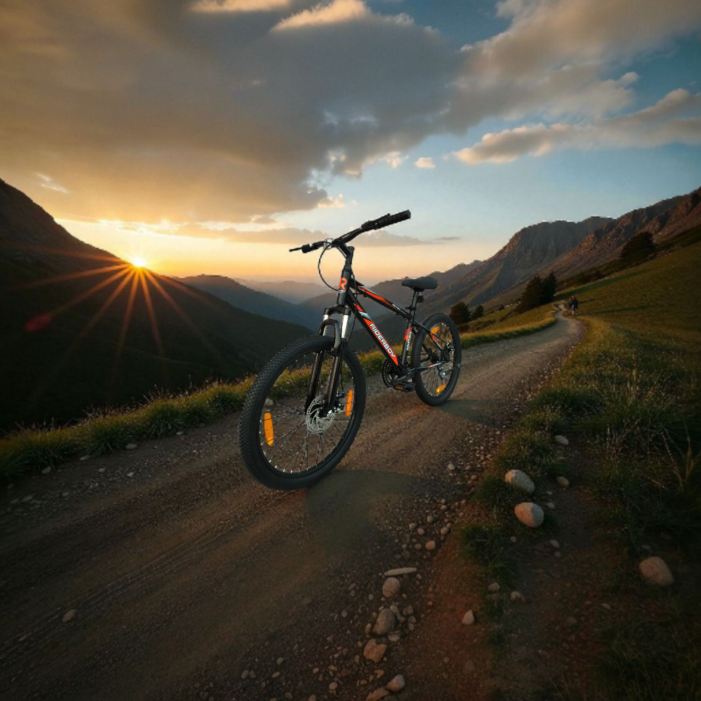 RIDERBOY 24T Bicycle Boys & Girls 24 T (inch) BMX Cycle  (Single Speed, Mat Black,