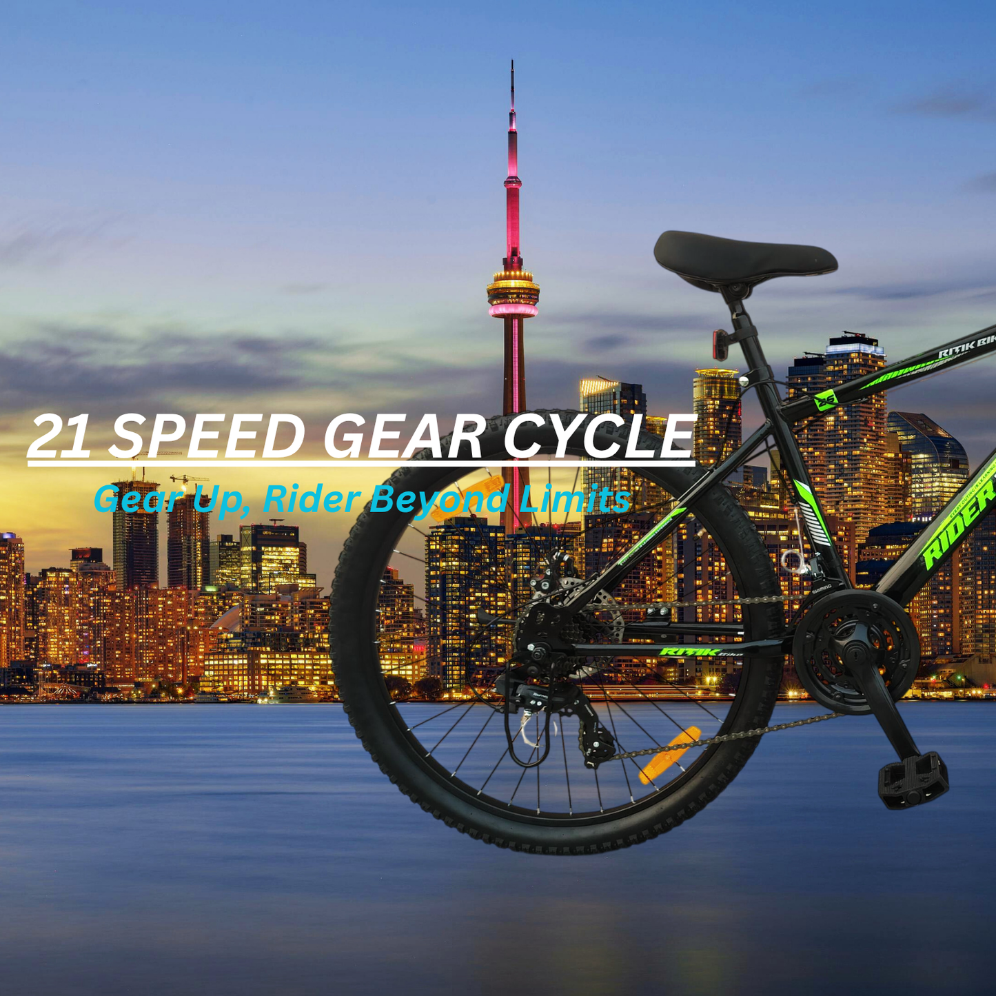 RIDERBOY Mountain Cycle 21 Gear Black