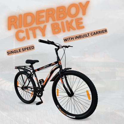 RIDERBOY City Bike 26 inchi Black