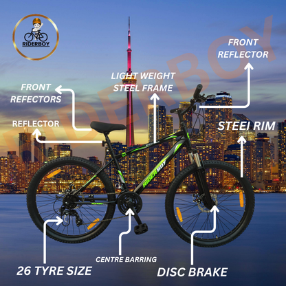 RIDERBOY Mountain Cycle 21 Gear Black