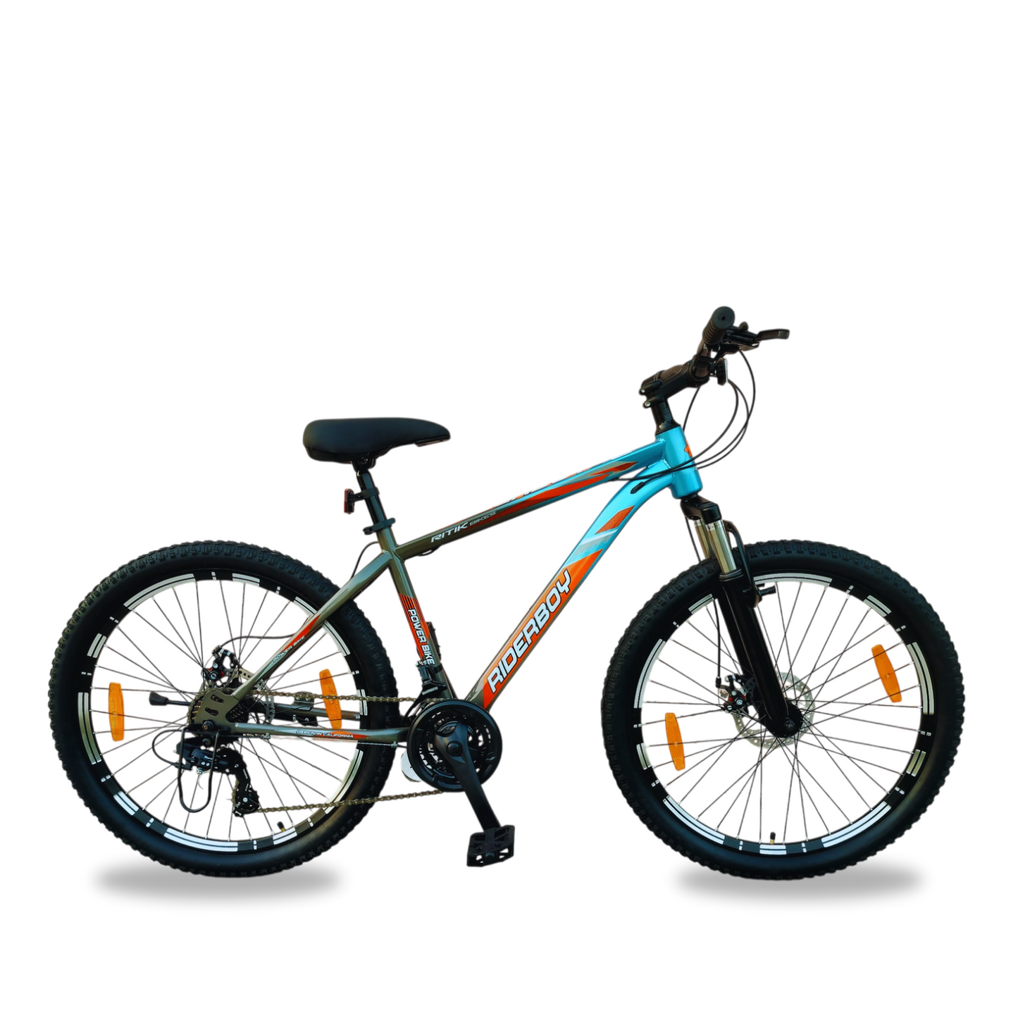 RIDERBOY PRO 21 Gear DUAL DISC /Hardtail 26 T (inch) Blue Grey