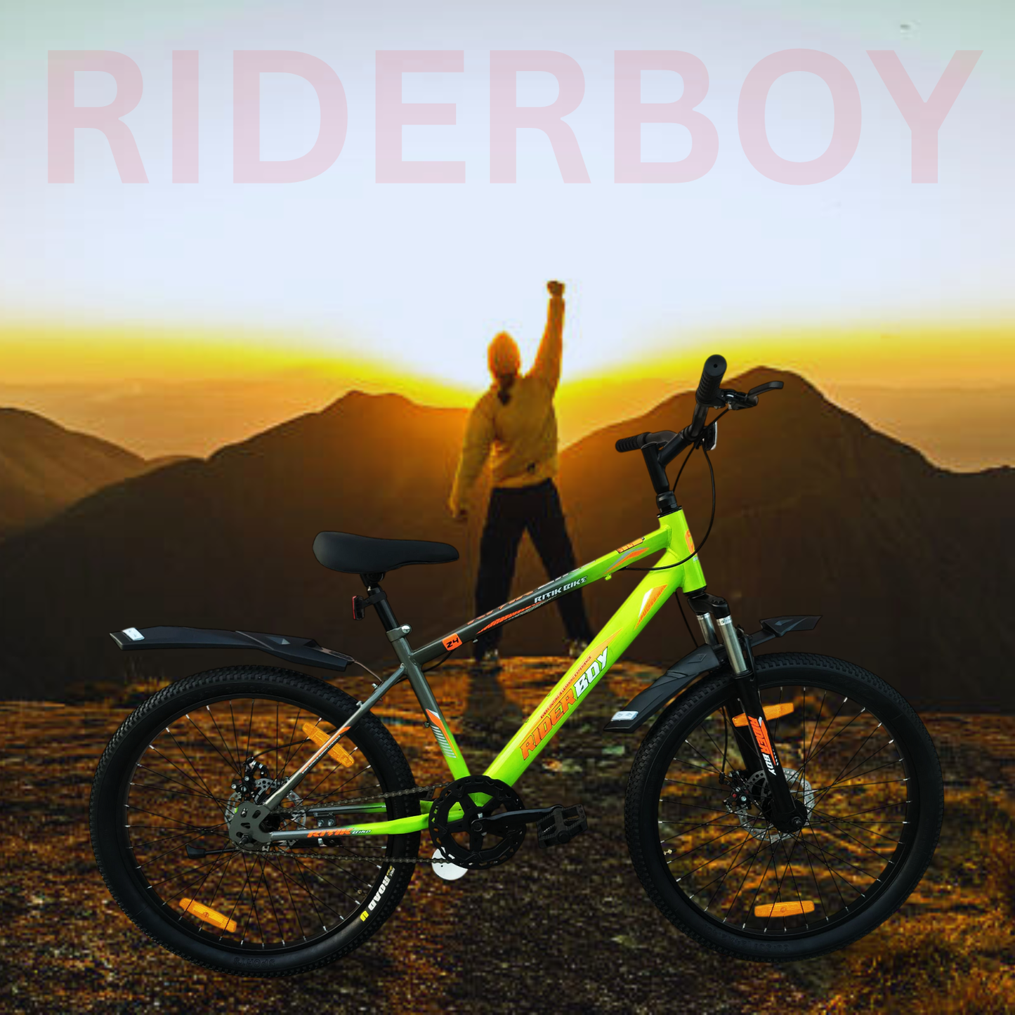 RIDERBOY BMX 24T With Front and Disc Brake and Complete Accessories