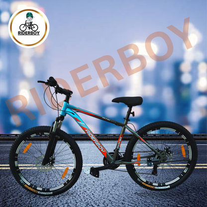 RIDERBOY PRO 21 Gear DUAL DISC /Hardtail 26 T (inch) Blue Grey